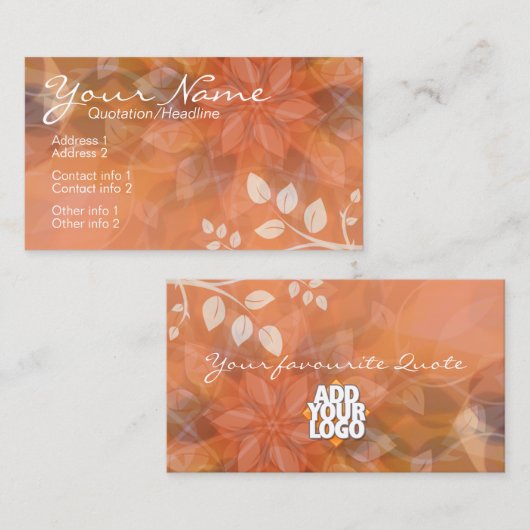 OrangeSture名刺 名刺 (正面/裏面)