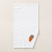 Orangutan Design Monogrammed バスタオルセット (ハンドタオル)