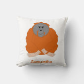 Orangutan Design Personalised クッション (正面)