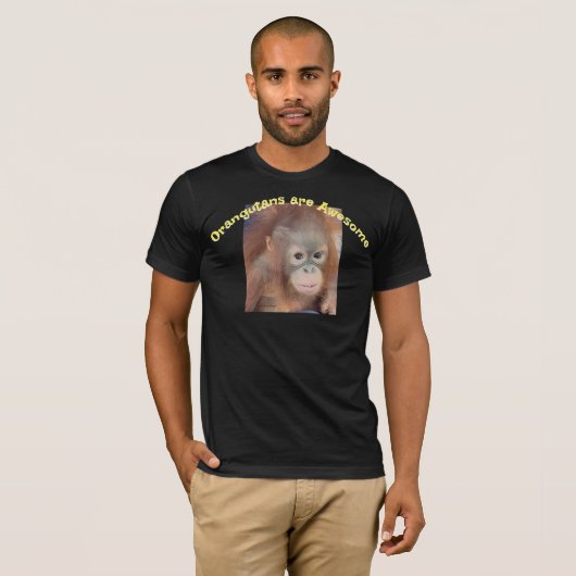Orangutans are Awesome Tシャツ (正面フル)