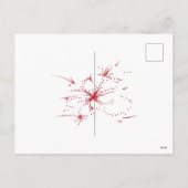 Orangy Red, Cyan and Magenta dot シーズンポストカード (裏面)