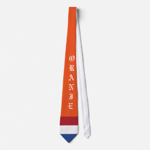 "ORANJE"のオランダのタイ ネクタイ