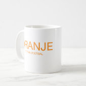 Oranje: 総Footbal コーヒーマグカップ (正面左)