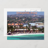 Oranjestad, Aruba in Water color ポストカード (正面/裏面)