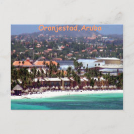 Oranjestad, Aruba in Water color ポストカード
