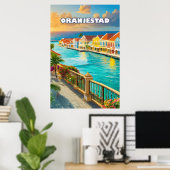 Oranjestad, Caribbean jewel ポスター (ホームオフィス)