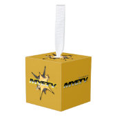 Oranmentキューブ（金色） キューブオーナメント (正面アングル)