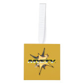 Oranmentキューブ（金色） キューブオーナメント (正面)