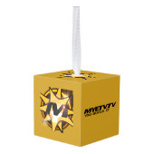 Oranmentキューブ（金色） キューブオーナメント (裏面アングル)