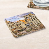 OrariumごとのフォーラムRomanum スクエアペーパーコースター (アングル)