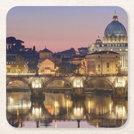 orarium Romaeごとの聖所Sedes スクエアペーパーコースター (正面)