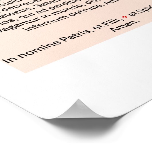 Oratio ad Sanctum Michaël ポスター (角)