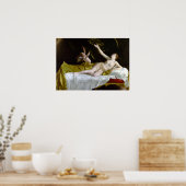 Orazio Gentileschi Danakと金ゴールドのシャワー ポスター (キッチン)