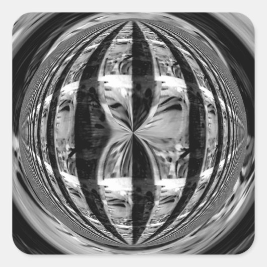 Orbクロムブラックステッカー正方形 スクエアシール (正面)