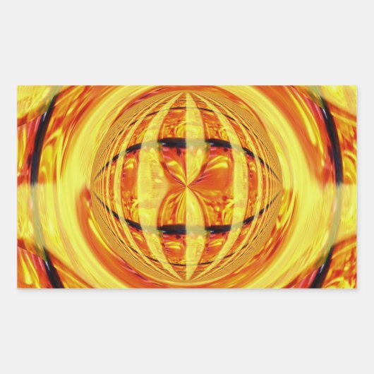 Orb金ゴールドシール長方形 長方形シール (正面)