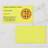 Orb金ゴールド名刺（黄色） 名刺 (正面/裏面)