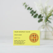 Orb金ゴールド名刺（黄色） 名刺 (スタンド正面)