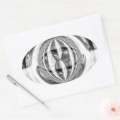 Orb Chromeシール楕円 楕円形シール (封筒)