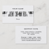 Orb Chromeストライプ名刺ホワイトバック 名刺 (正面/裏面)