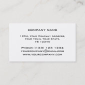 Orb Chromeストライプ名刺ホワイトバック 名刺 (裏面)