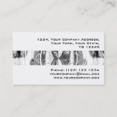 Orb Chromeストライプ名刺ホワイト 名刺 (裏面)