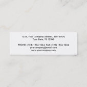 Orb Chrome名刺ホワイトスキニー スキニー名刺 (裏面)