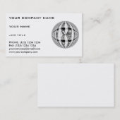 Orb Chrome名刺ホワイト 名刺 (正面/裏面)