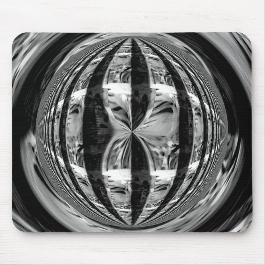 Orb Chrome Blackマウスパッド(水平) マウスパッド (正面)