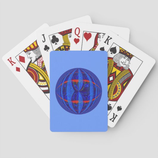 Orb Dark Blueのカー遊ドブルー トランプ (裏面)