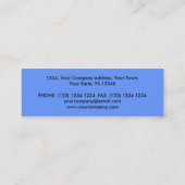 Orb Dark Blue名刺ブルースキニー スキニー名刺 (裏面)