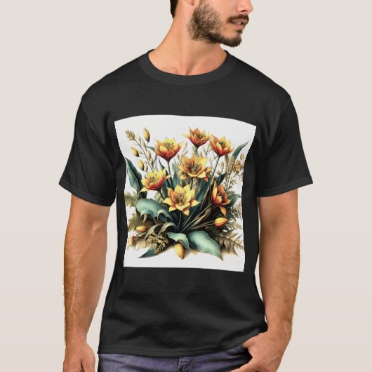 Orbea lutea (イエロー・キャリオン・フラワー)#3 tシャツ (正面)