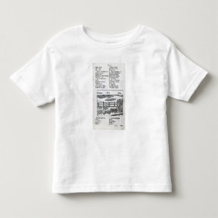 「Orbisのsensualismのpictusからの植物の農業 トドラーTシャツ