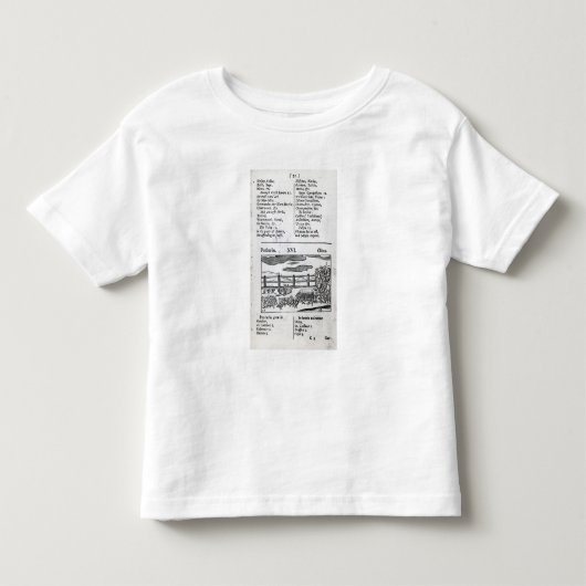 「Orbisのsensualismのpictusからの植物の農業 トドラーTシャツ (正面)