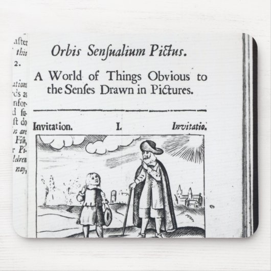 「Orbis Sensualium Pictusへの紹介 マウスパッド (正面)