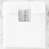 Orbis Sensualium Pictusより2ページ スクエアシール (バッグ)