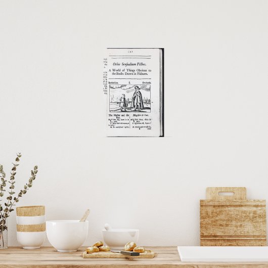 Orbis Sensualium Pictus入門 ポスター (キッチン)