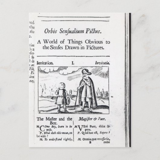 Orbis Sensualium Pictus入門 ポストカード (正面)