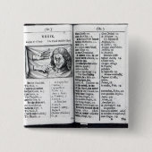 「Orbis Sensualium Pictus 缶バッジ (正面)