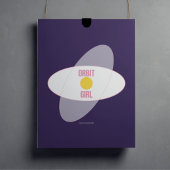 Orbit Girl — 90s Maximalist Poster | Retro Bedrm ポスター