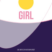 Orbit Girl — 90s Maximalist Poster | Retro Bedrm ポスター