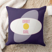Orbit Girl — 90s Maximalist Throw Pillow | Retro クッション (ブランケット)