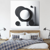 Orbit of Silent Contrast キャンバスプリント (インサイチュ (寝室))