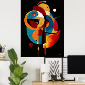 Orbital Equilibrium Modern Geometry Constructivism ポスター (ホームオフィス)