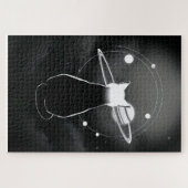 Orbiting Cosmic Cat Jigsaw Puzzle ジグソーパズル (横)