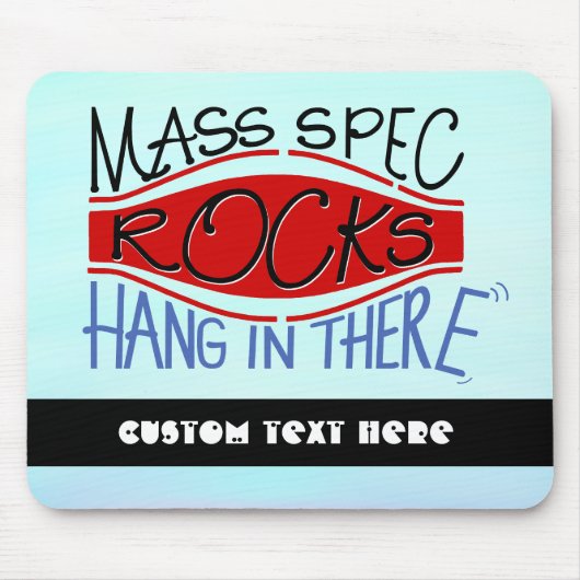 Orbitrap "Mass Spec Rocks",カスタム文字 マウスパッド (正面)
