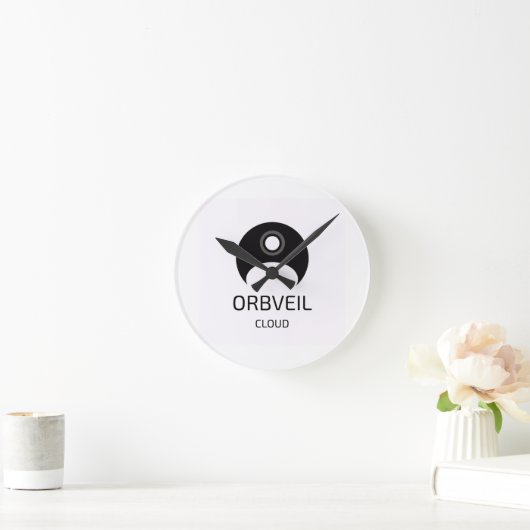 Orbveil Cloud Wall Clock ラウンド壁時計 (ホーム)