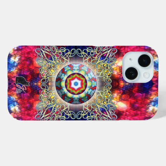 Orbz Kaleid Case-Mate iPhoneケース (裏面 (横))