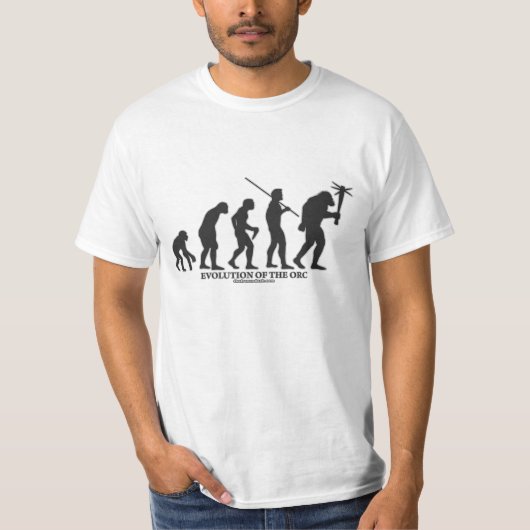 Orcの進化 Tシャツ (正面)