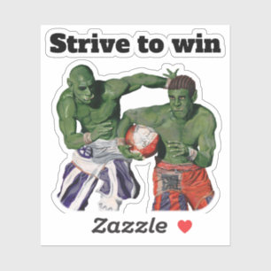 Orcグラディエーターサッカースポーツファンタジーアートステッカー シール