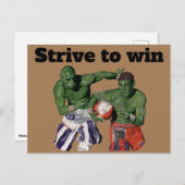 Orcグラディエーターサッカースポーツファンタジーアートポストカード ポストカード (正面/裏面)